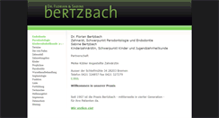 Desktop Screenshot of praxis.bertzbach.de