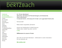Tablet Screenshot of praxis.bertzbach.de